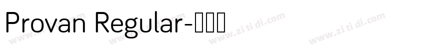 Provan Regular字体转换